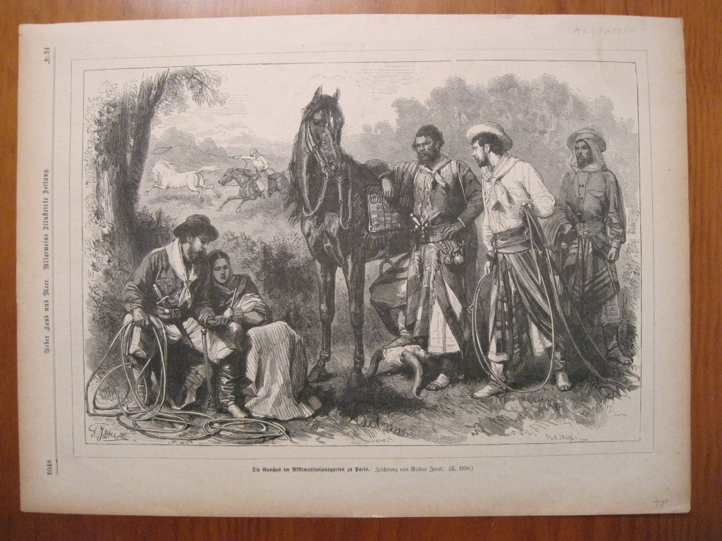 Escena de Gauchos (Argentina), 1878